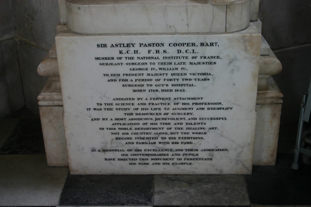 Astley Paston Cooper's monument, St Paul's Cathedral, London - 03.JPG